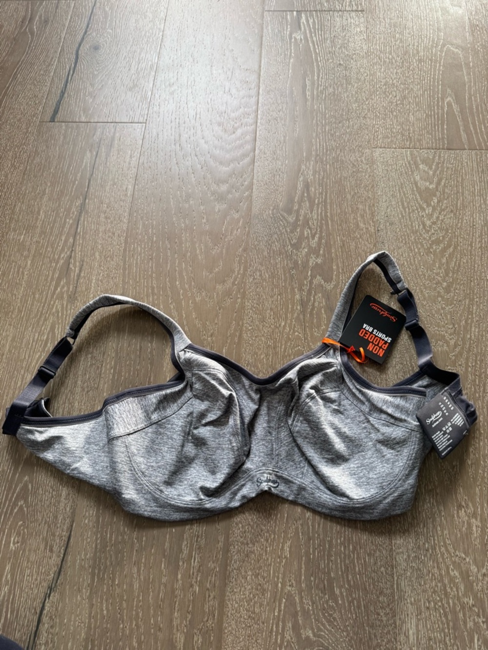 Sculptresse Activate High-Support non-padded Gray Sports Bra